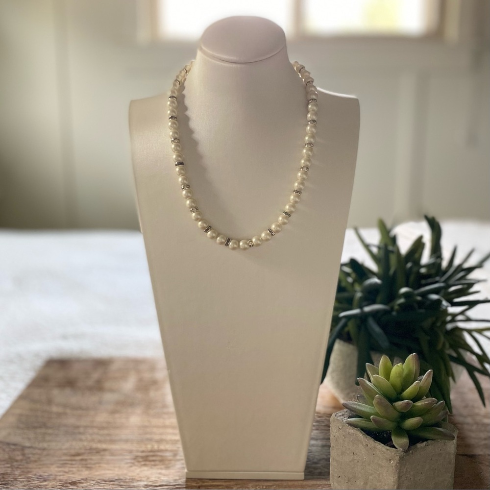 CAROLEE Pearl, Metal & Crystal Necklace